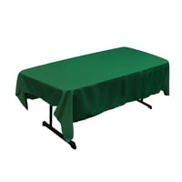 Mantel La Linen, Popelina De Poliéster, Lavable, 152 X 213 Cm, Color Verde
