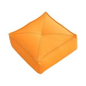 Magideal - Cojín Para Asiento En El Suelo, Cojín Cuadrado De Piel Sintética Para Meditación, Cojín Para Patio Al Aire Libre, Para Lectura En El Hogar, Interior Y Naranja