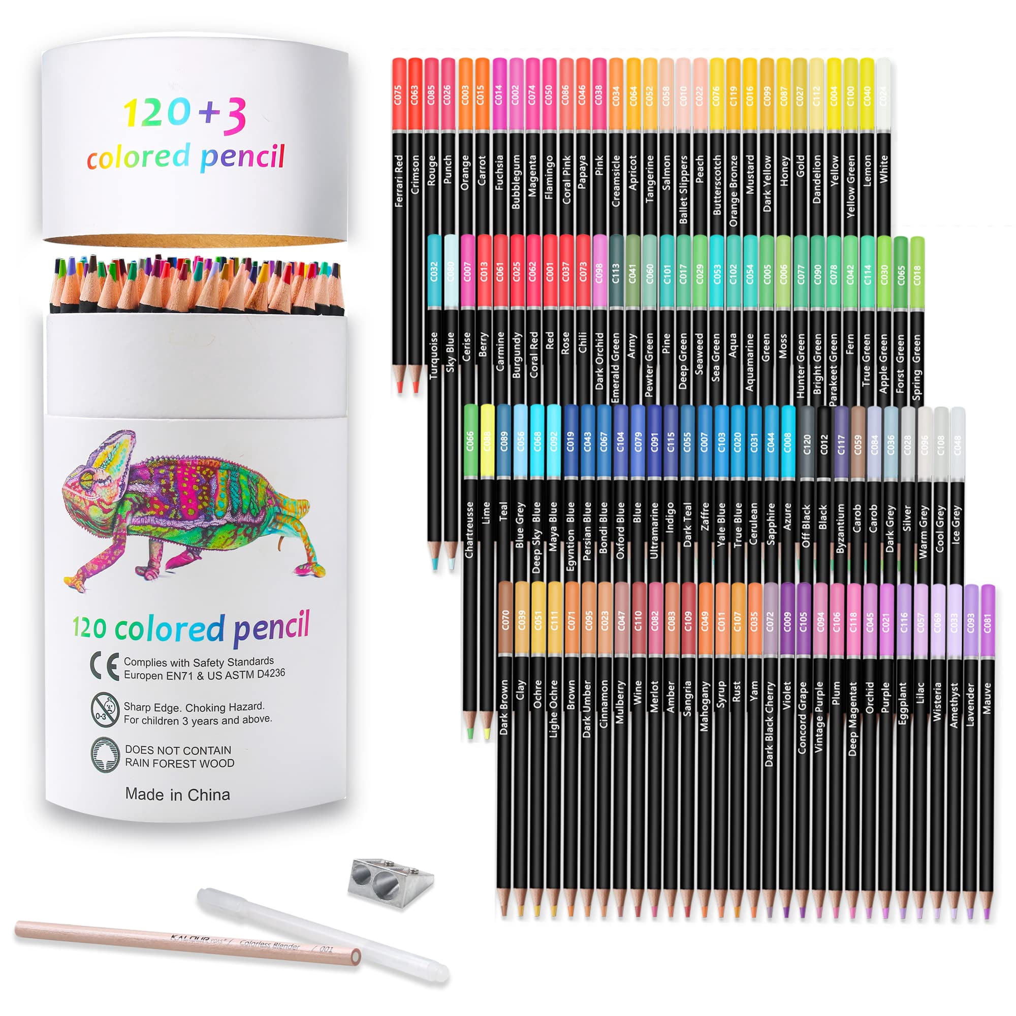 Lápices De Colores Kalour Premium 120 Colores Para Adultos Y Niños