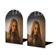 thumbnail image 1 of M3GAN: La Película Sujetalibros decorativos temáticos, tope para estantería con base antideslizante, uso dual para hogar y oficina - 2 piezas, 1 of 6