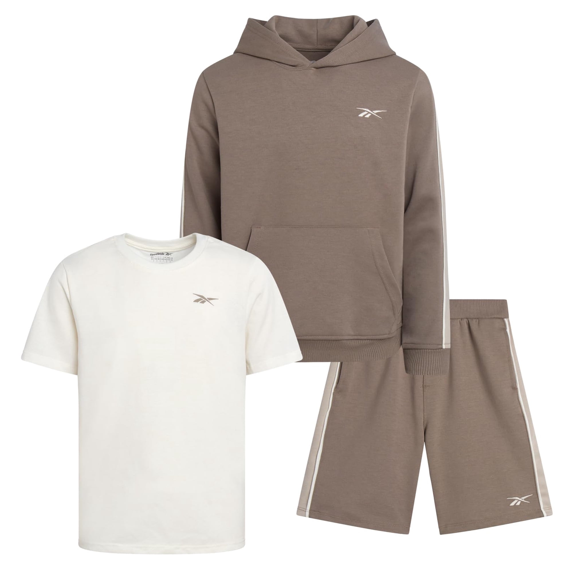 Conjunto De Ropa Deportiva Reebok Performance Mesh Con Capucha, Camiseta Y Pantalones Cortos Para Ni