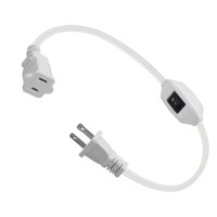Ioensy - Cable De Extensión De Interruptor De 0,32 Metros, Estándar De Ee. Uu., 13 Amp, 125 V, Profesional, 16 Awg