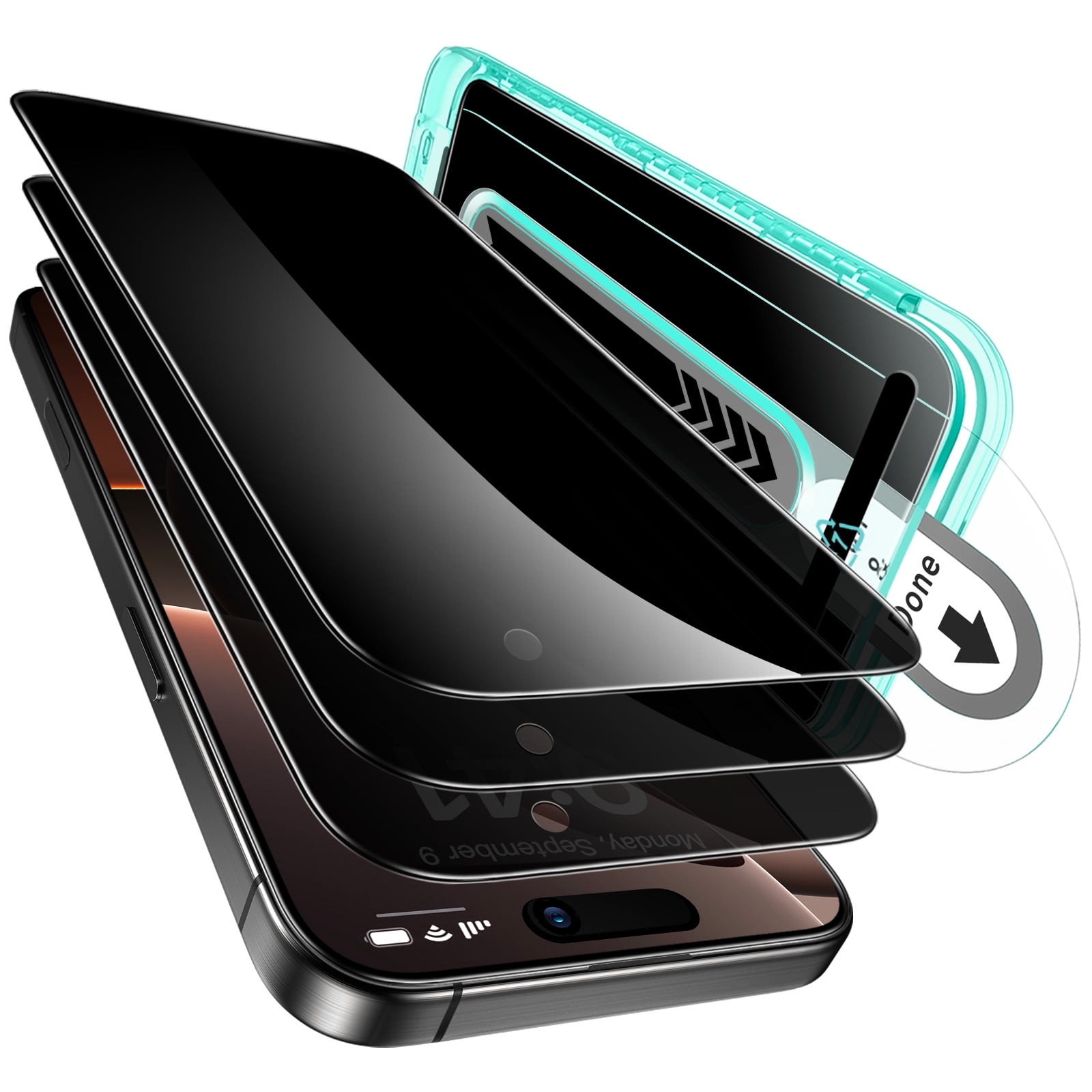 Lamina Esr Anti Espia Para Iphone 16 Pro (pack 3)