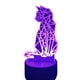 thumbnail image 5 of Lampara Ilusion 3D Gato Holográfico de 7 colores, Base touch, 5 of 8