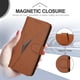 thumbnail image 4 of Funda Cartera Fibra de Carbono para Samsung Galaxy S23 con Soporte y Cierre Magnético Marrón, 4 of 6