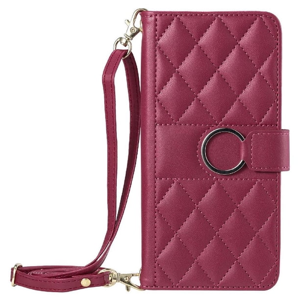 Funda tipo billetera FOXDOCK para Samsung Galaxy A33 5G – Tapa abatible con correa para mujer
