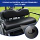 thumbnail image 2 of Cobertor de asiento NOKINS para coche de golf trasero liso negro, 2 of 6