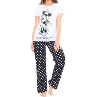 Conjunto De Pijama Disney Minnie Mouse Algodón Mujer Mediana