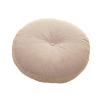 Magideal - Cojín De Asiento De 17,7 Pulgadas, Funda De Lino, Tapete De Asiento, Relleno De Algodón Pp Versátil, Almohada De Lectura Para Camas, Sofás, Accesorios Beige