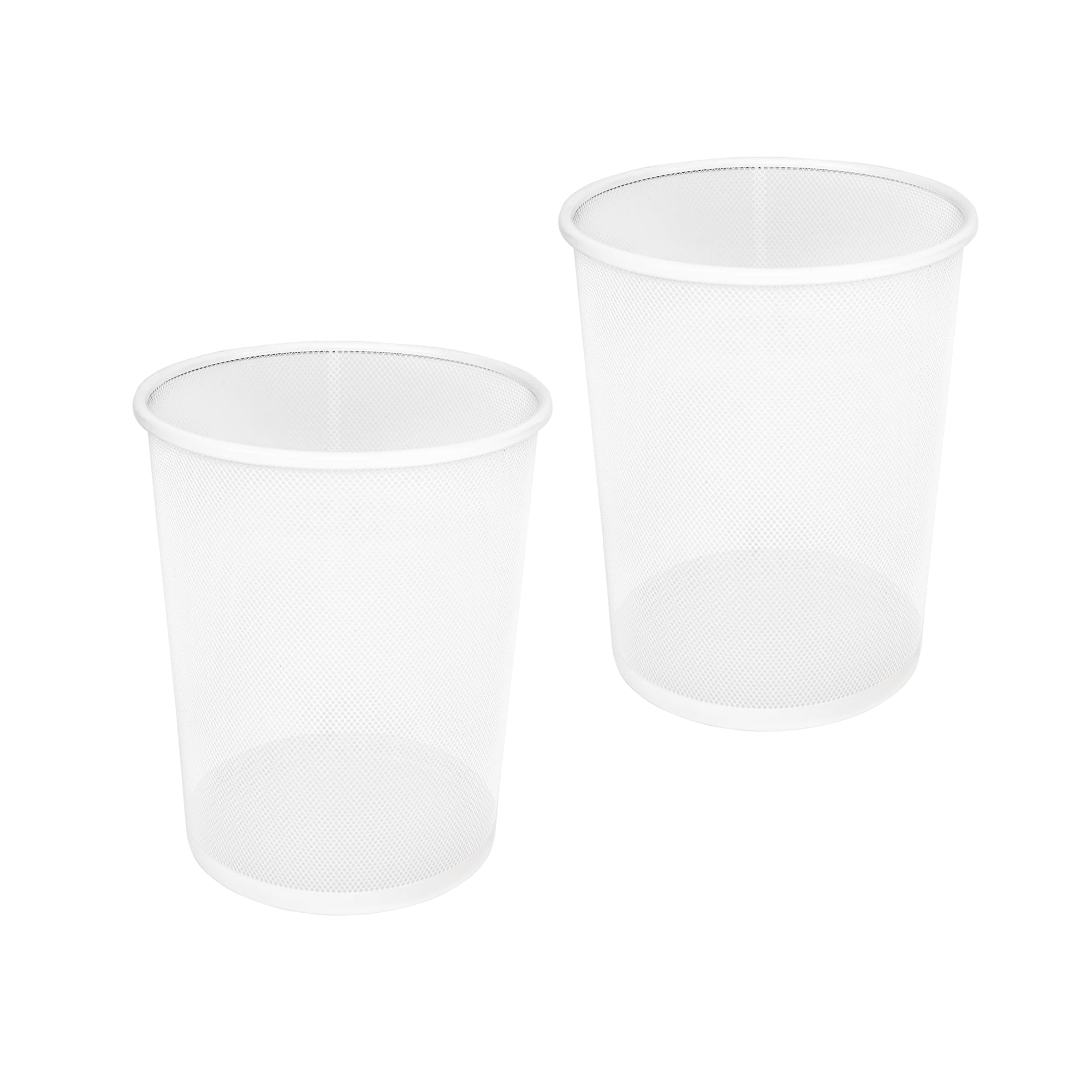 Malla De Acero Trashcan Seville Classics, 6 L, Blanca, Paquete De 2