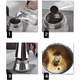 thumbnail image 3 of Cafetera Italiana 6 Tazas Plateada Lisa, 3 of 7