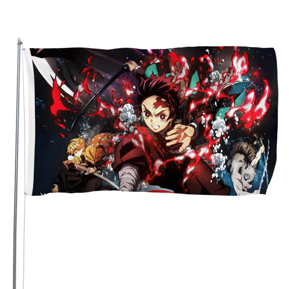 Bandera Decorativa Tren Mugen Desmarcar 120x180 cm