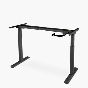 Form Design - Base Acero Cosmo 120-200 Manual Negro