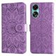 thumbnail image 4 of Funda tipo cartera FOXDOCK para OPPO A78 4G , diseño girasol en relieve, cuero PU, cierre magnético, soporte y tarjetero, 4 of 5