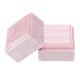 thumbnail image 1 of REGALWOVEN Caja de Anillo Cuadrada de Terciopelo para Propuesta, Compromiso, Boda, Ceremonia, Caja de Almacenamiento de Anillos de Joyería 2 Ranuras Soporte de Anillo Rosa Claro 2*2*2in, 1 of 6