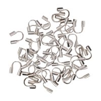 Magideal - 100 Piezas De U, Bucles De Protección De Alambre, Protector De Alambre, Accesorios Para Fabricación , , Blanco