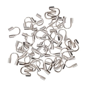 Magideal - 100 Piezas De U, Bucles De Protección De Alambre, Protector De Alambre, Accesorios Para Fabricación , , Blanco