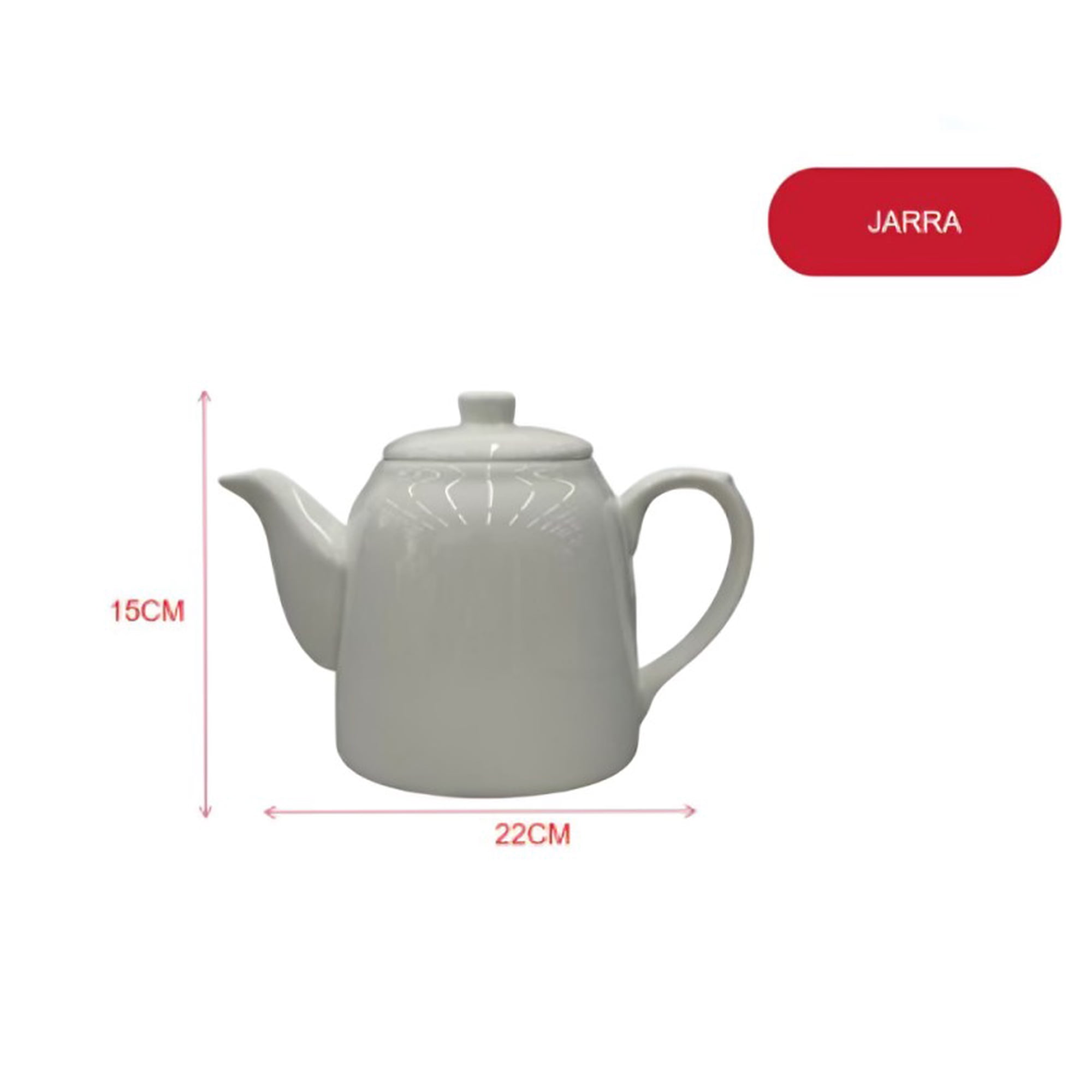 Genérico - Tetera De Loza Con Tapa Jarra Para Té Y Bebidas