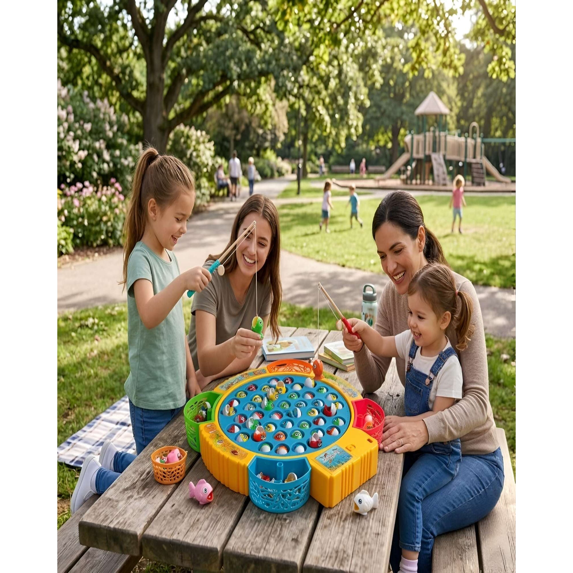 Decoideasemispa - Juego De Pescar Montessori Musical Fishing Fun Motricidad Fina