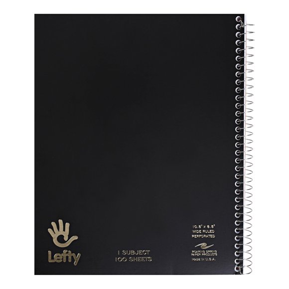 Cuaderno de espiral ROARING SPRING de renglones anchos, 100 hojas