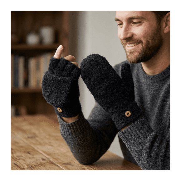 Guantes Híbridos Invierno Térmico Con Botón Sujeción