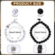 thumbnail image 2 of pulseras de pareja para San Valentín, pulsera magnética de corazón de amor, pulseras a juego de atracción mutua, pulseras de relación con corona pequeña, regalos para parejas, mujeres, hombres, novios, 2 of 7