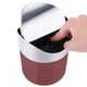 thumbnail image 5 of Mini bote de basura de acero inoxidable con tapa abatible, moderno y práctico, para oficina, coche o dormitorio (rojo), 5 of 5