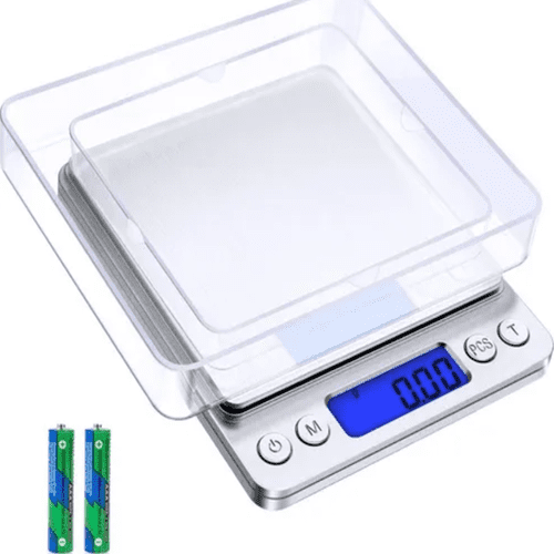 Balanza joyería cocina 0.1g a 2kg color plateado