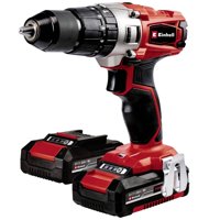 Einhell - Taladro Percutor Inalámbrico 18V Expert 2 Baterías Pxc Te-Cd 18/2 Li I + 64 Accesorios