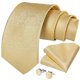 thumbnail image 1 of Corbata dorada claro formal hombre paño y colleras Modelo Golden, 1 of 5