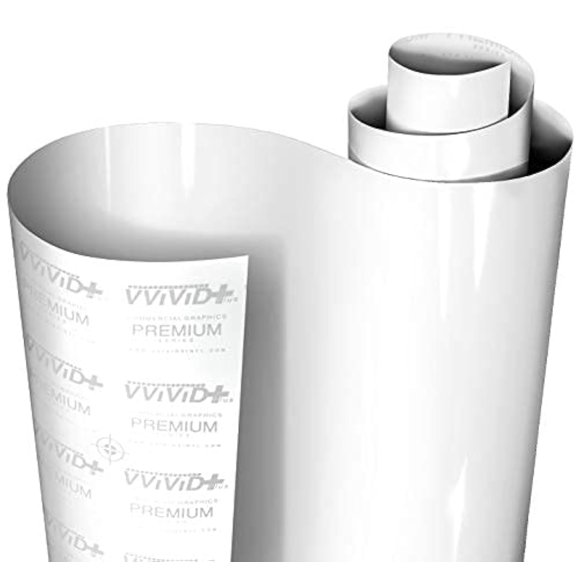 Vinilo Envoltorio VViViD+ 46 cm x 152 cm Brillo Blanco