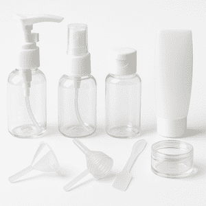 Kit De Viaje Set Botellas 9 Piezas Frascos Plasticos Travel