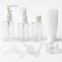 Kit De Viaje Set Botellas 9 Piezas Frascos Plasticos Travel