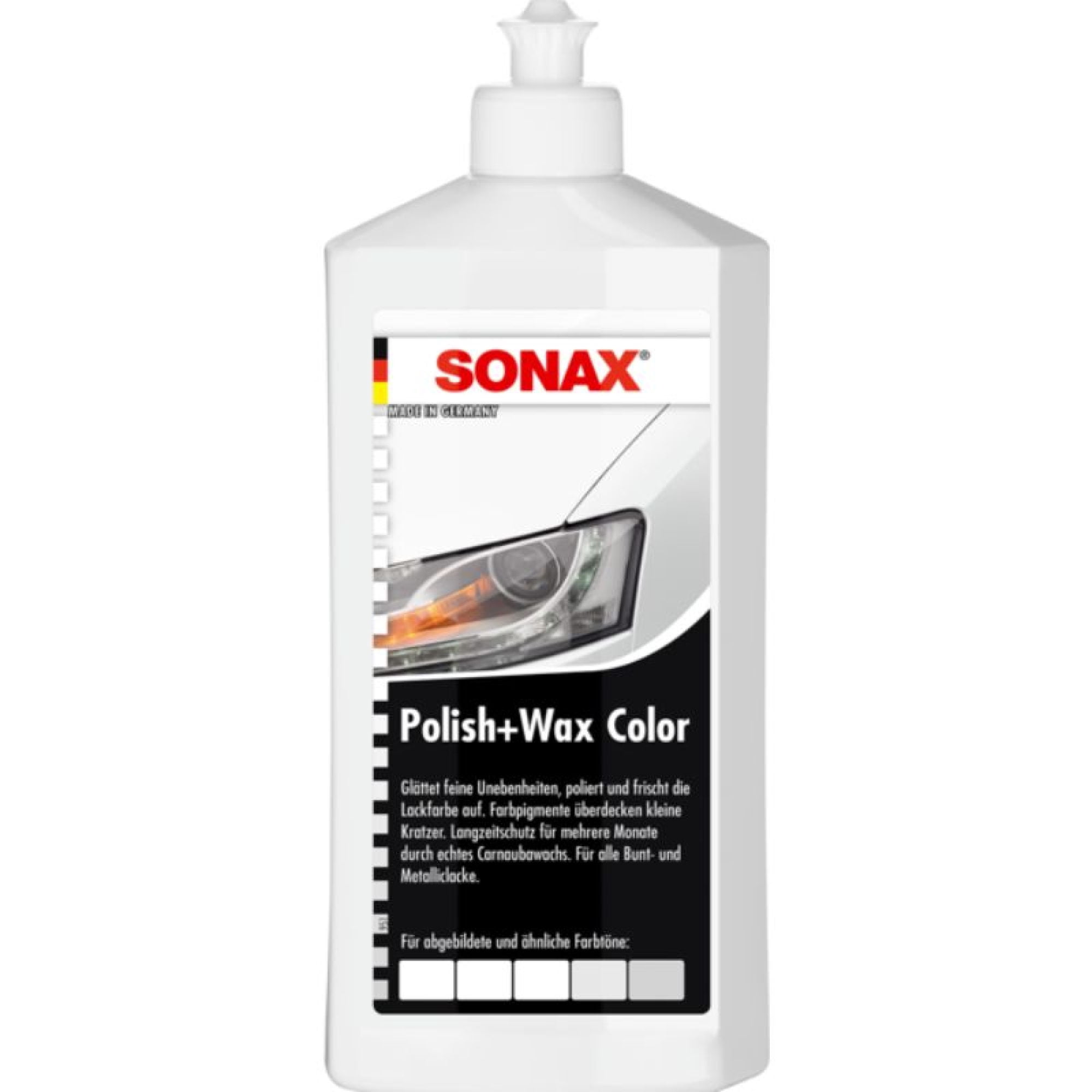 Cera Abrillantadora Sonax Polish & Wax Color Blanco 500 Ml