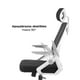 thumbnail image 4 of Silla de Escritorio con Cabezal Ergonomus Doha Blanco, 4 of 12