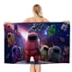 thumbnail image 1 of Among Us Toalla de playa de secado rápido con diseño temático, regalo para mujeres y niñas, ideal para cumpleaños, fans, amantes de la música, uso en la playa o al aire libre, 78 × 160 cm, 1 of 6