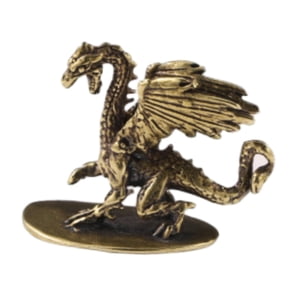 Bothyi - Adorno De Dragón Pterosaurio De Latón, Mini Mascota De Té Para Librería, Centro De Mesa Y Oficina