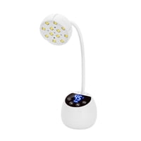 Xusx111 - Lámpara De Uñas Led Uv Mini Luz Uv Inalámbrica Para Uñas De Gel,Luz De Curación Flash De Manos Portátiles Libres,Secadores De Uñas Recargables Usb Con Sensor Y 3 Temporizadores,Lámpara De Ma