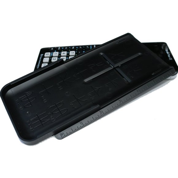 Funda rígida deslizante EZ Graphing negra para TI-84 Plus CE
