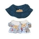 thumbnail image 3 of Figura De Peluche Con Forma De Vestido, Traje, Sombrero, Accesorio Para Fotos, Disfraces Para Muñeca De 6,69 Pulgadas, Color Azul, 3 of 3