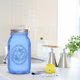 thumbnail image 5 of Frascos Mason eleganttime de boca regular, 950 ml, paquete de 6, vidrio azul, 5 of 7