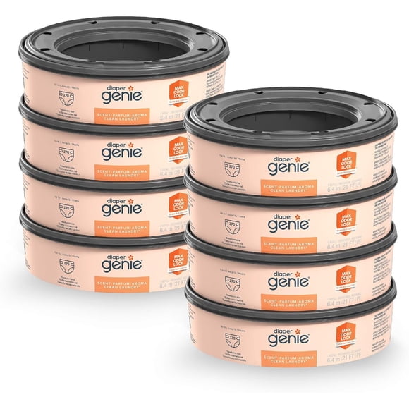 Bolsas Repuesto Diaper Genie 8 Pack 270 Unidades Aroma Limpio