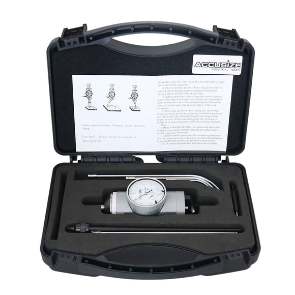 Indicador coaxial Accusize Industrial Tools Jd21-0001 0-0,15 pulgadas