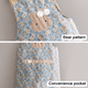 thumbnail image 4 of Delantal de cocina para mujer con bolsillos, delantal con pechera en capas para cocinar, hornear, hacer barbacoas y jardinería., 4 of 6