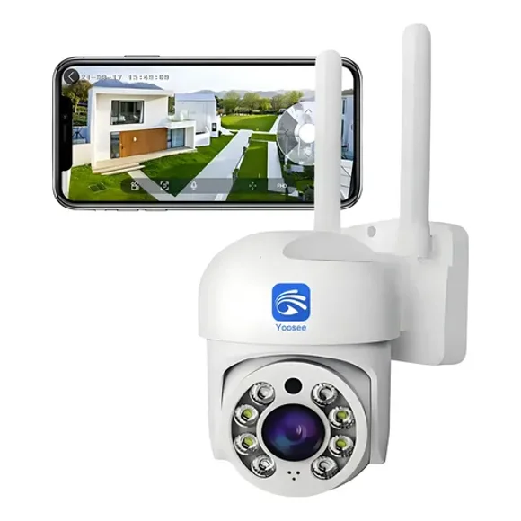 Camara Seguridad Exterior Wifi FullHD 1080p 2mp Vision Nocturna Color Infrarrojo
