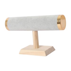 Ioensy - Organizador De Soporte De Exhibición De Pulsera De Joyería Para Organización Colgante De Collar Franela Gris