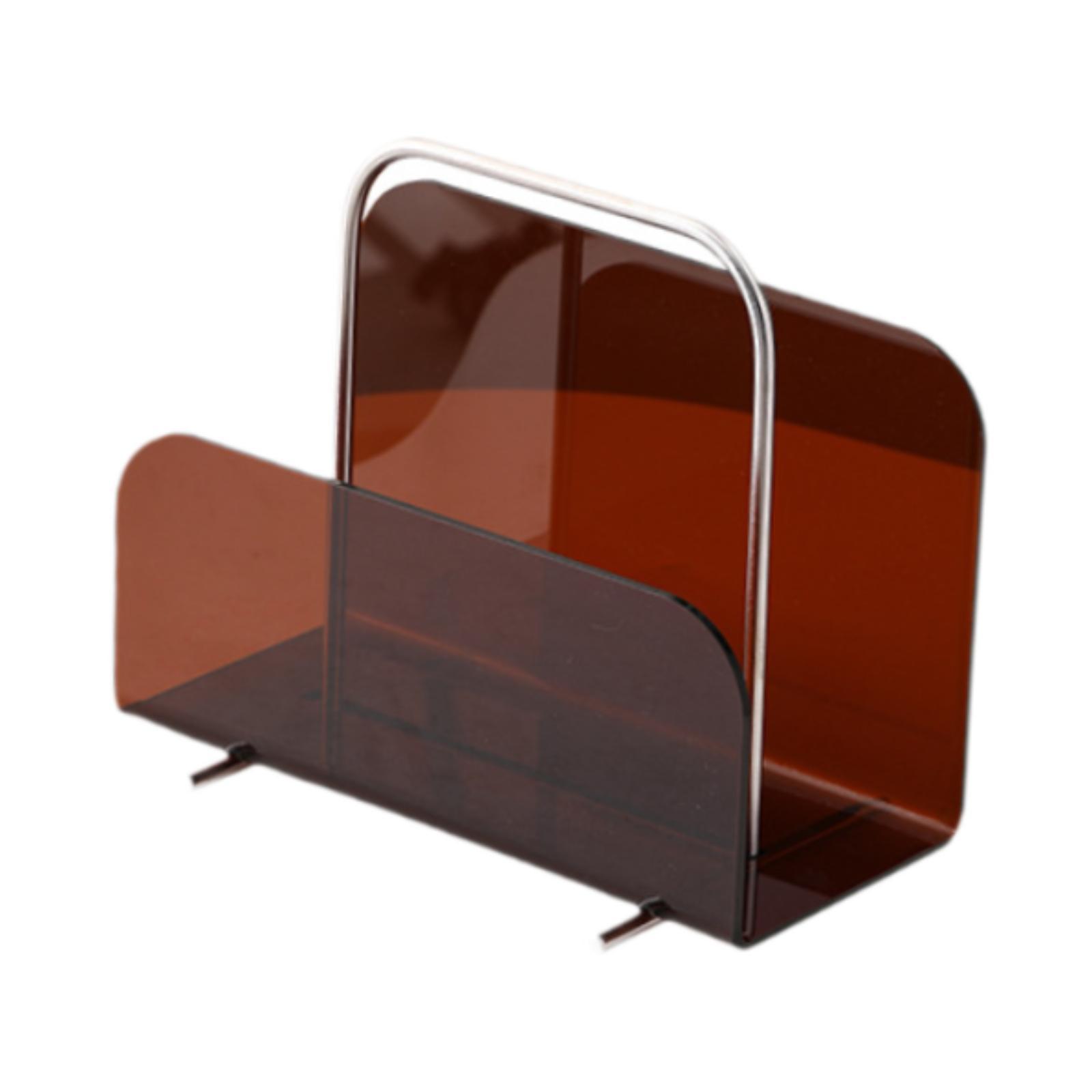 Bothyi - Soporte Para Revistas, Portátil, Para Uso General, Para Libros De Recepción, Biblioteca, Color Marrón