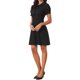 thumbnail image 4 of INSPIRE CHIC Elegantes Vestidos de Trabajo para Mujeres con Lazo en el Cuello y Manga Corta Abullonada Vestido Corto de Oficina L Negro, 4 of 5