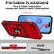 thumbnail image 2 of Funda Resistente Anillo Soporte iPhone 17 Pro Max Privacidad Cámara Montaje Magnético Rojo, 2 of 6