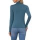 thumbnail image 3 of INSPIRE CHIC Camiseta de Mujer de Cuello Alto de Manga Larga, Viscosa Suave, Ajuste Ceñido, Básica, Elástica, para Superponer, Azul Oscuro Medio, 3 of 6